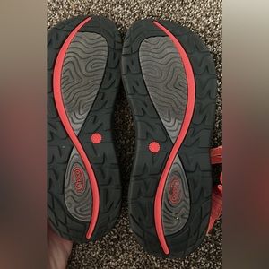 Pink and orange Chaco Sandals